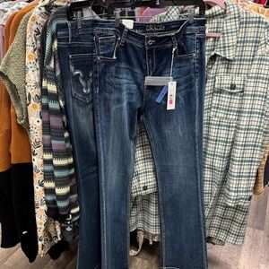 Grace Women's Dark Blue Boot Cut Jeans